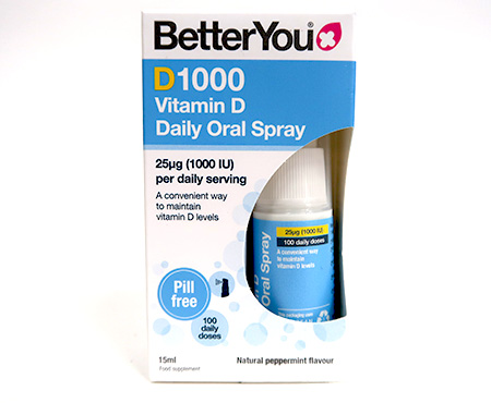 Better You D1000 Vitamin D Daily Oral Spray 15ml