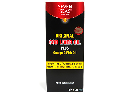 Seven Seas Cod Liver Oil Plus Omega-3 Liquid 300ml