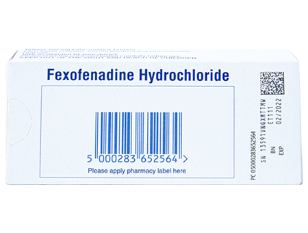 Fexofenadine (generic Telfast) 120mg