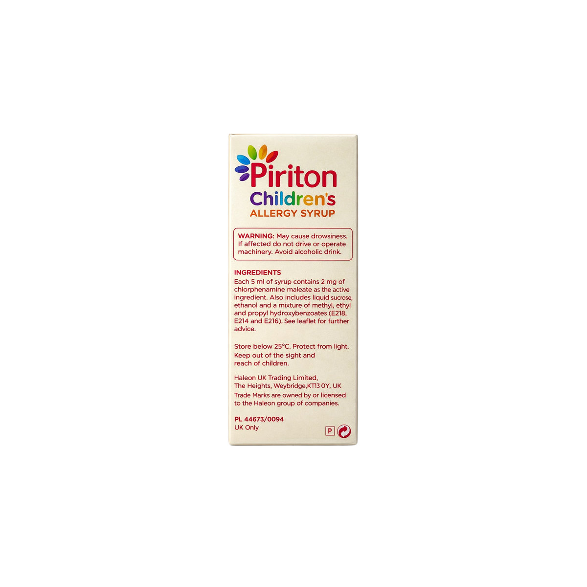 Piriton 2mg/5ml Syrup