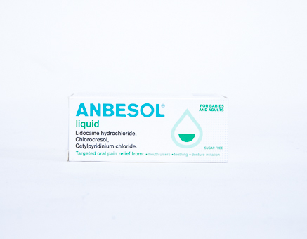 Anbesol Liquid For Mouth Ulcer Relief- 10ml