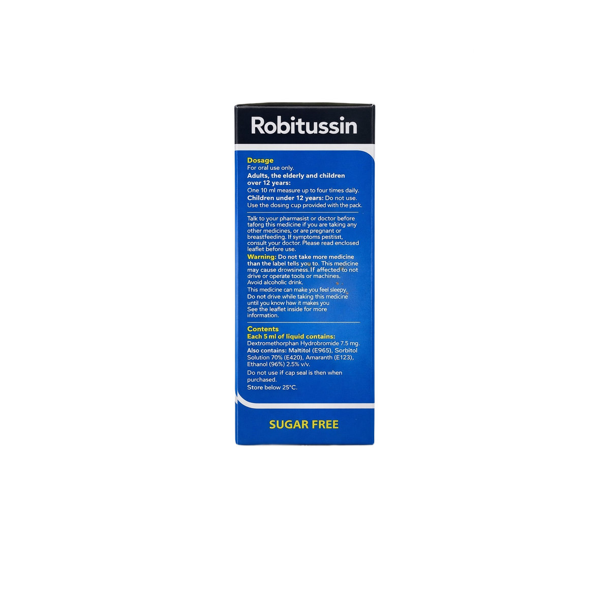Robitussin Dry Cough Medicine