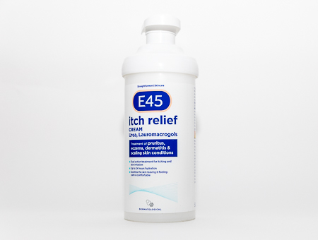 E45 Itch Relief Cream 50g, 100g & Cream pump 500g