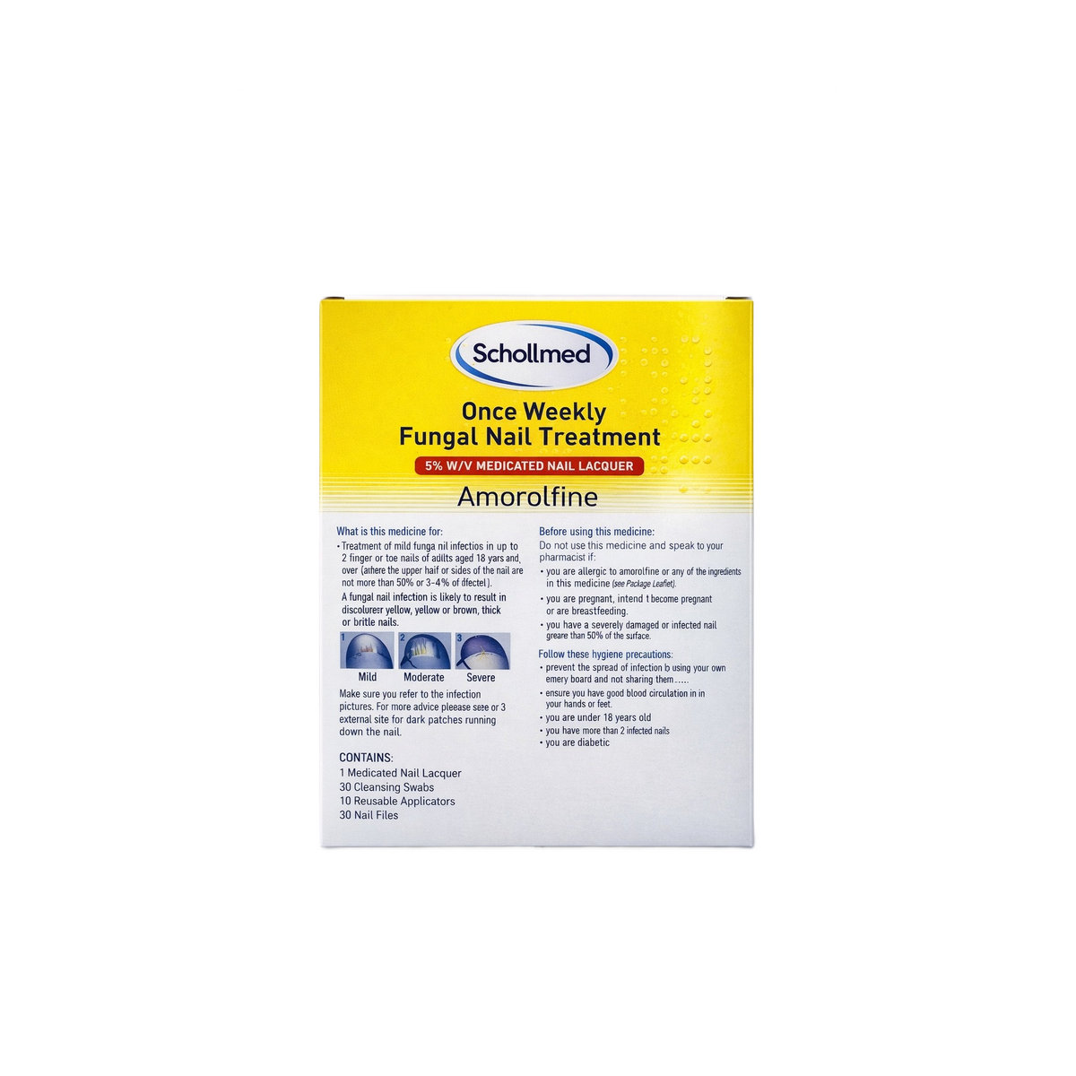 SCHOLLMED ONCE WEEKLY GUNGAL NAIL TREATMENT 5% NAIL LACQUER