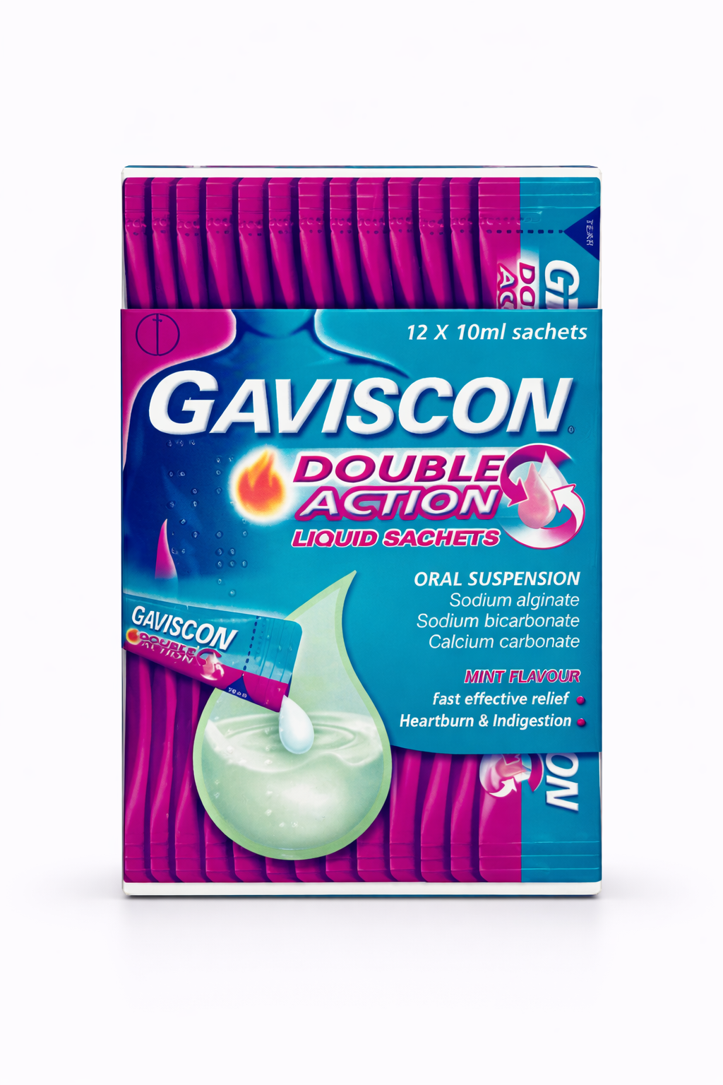 Gaviscon Double Action Sachets 10ml (Heartburn and Indigestion)