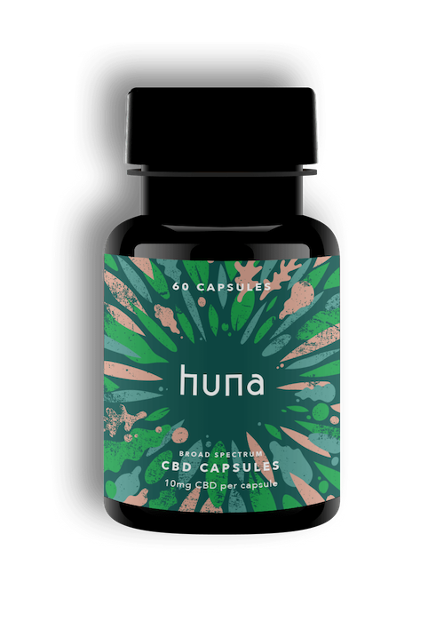 Huna BROAD SPECTRUM CBD Capsules 10mg (30 capsules)