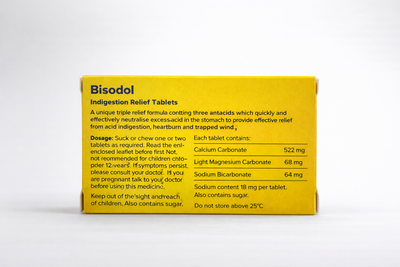 Bisodol Indigestion Relief Tablets