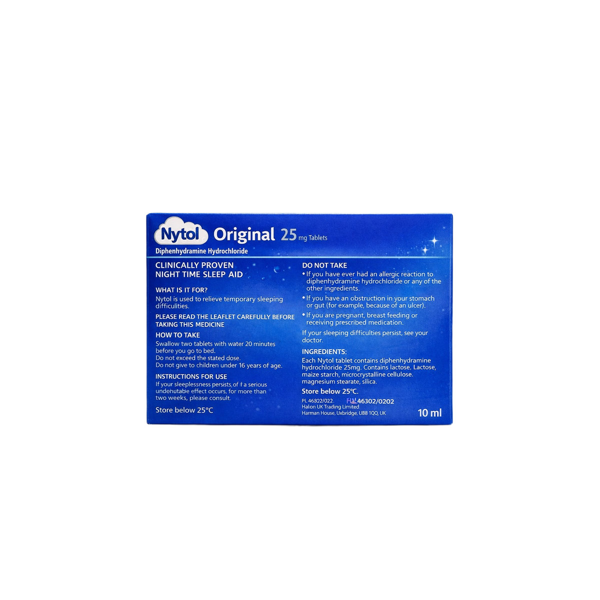 Nytol Original Tablets