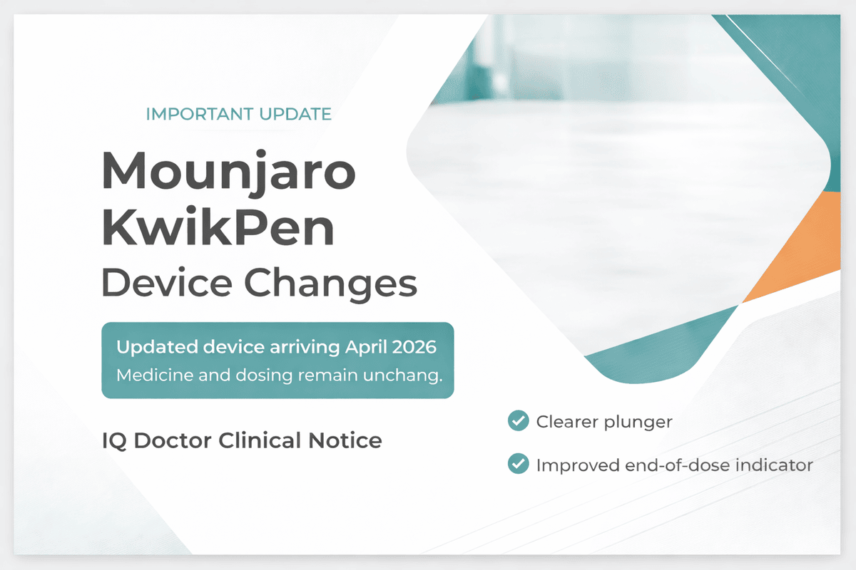 Important Update: Mounjaro KwikPen® Device Changes Coming April 2026