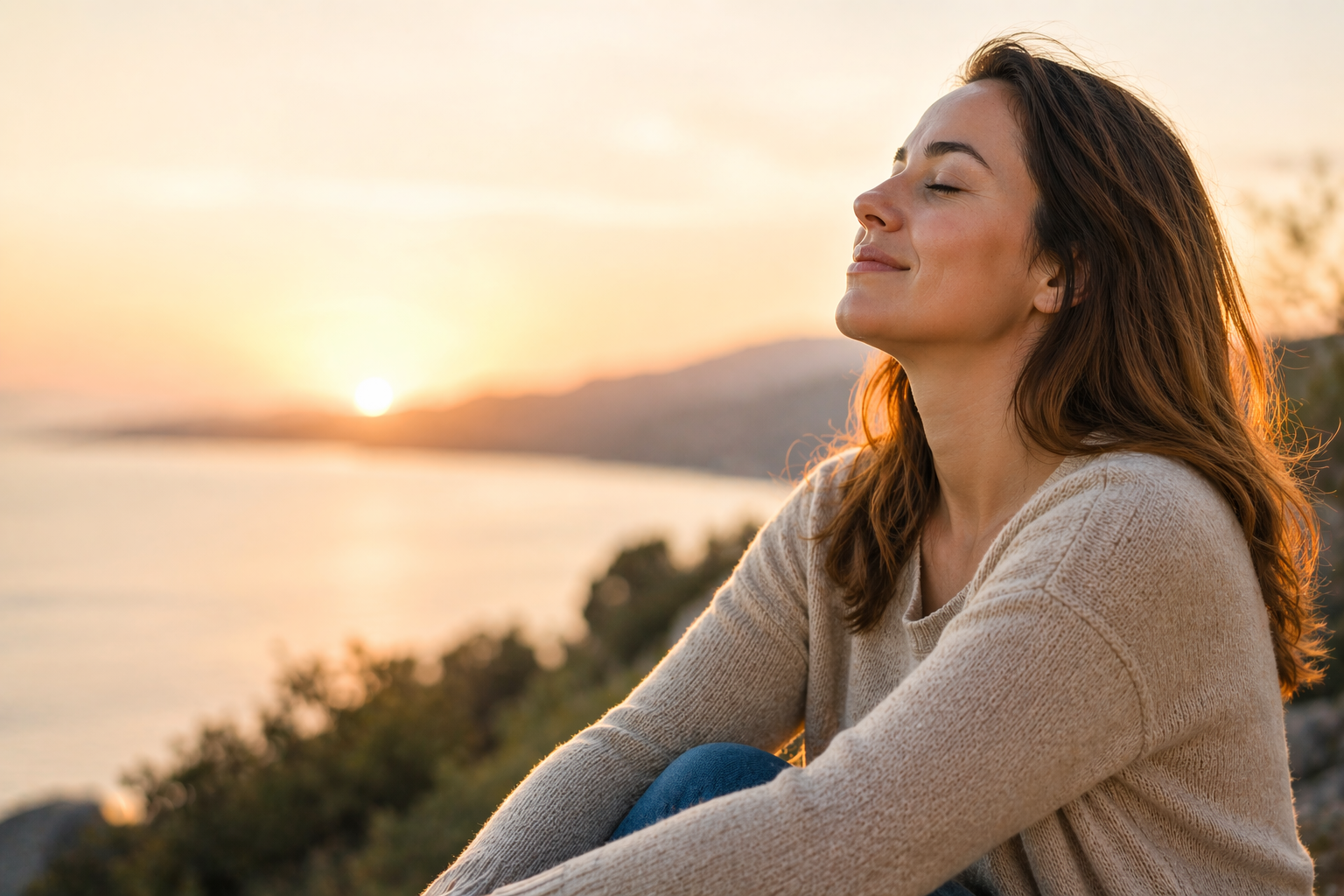 Person reflecting on emotional and mental changes after weight loss journey, symbolising identity and wellbeing transition