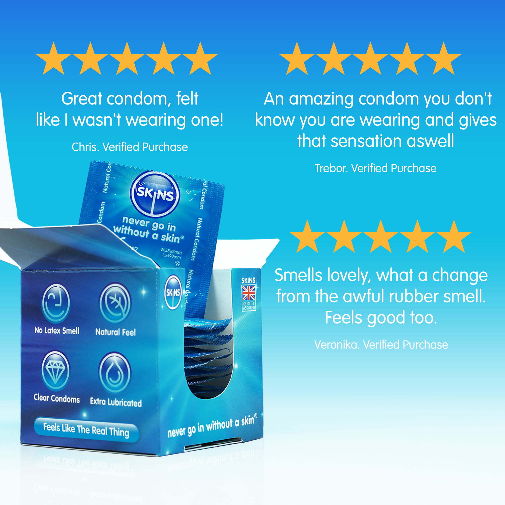 Skins Natural Condom-12 pack