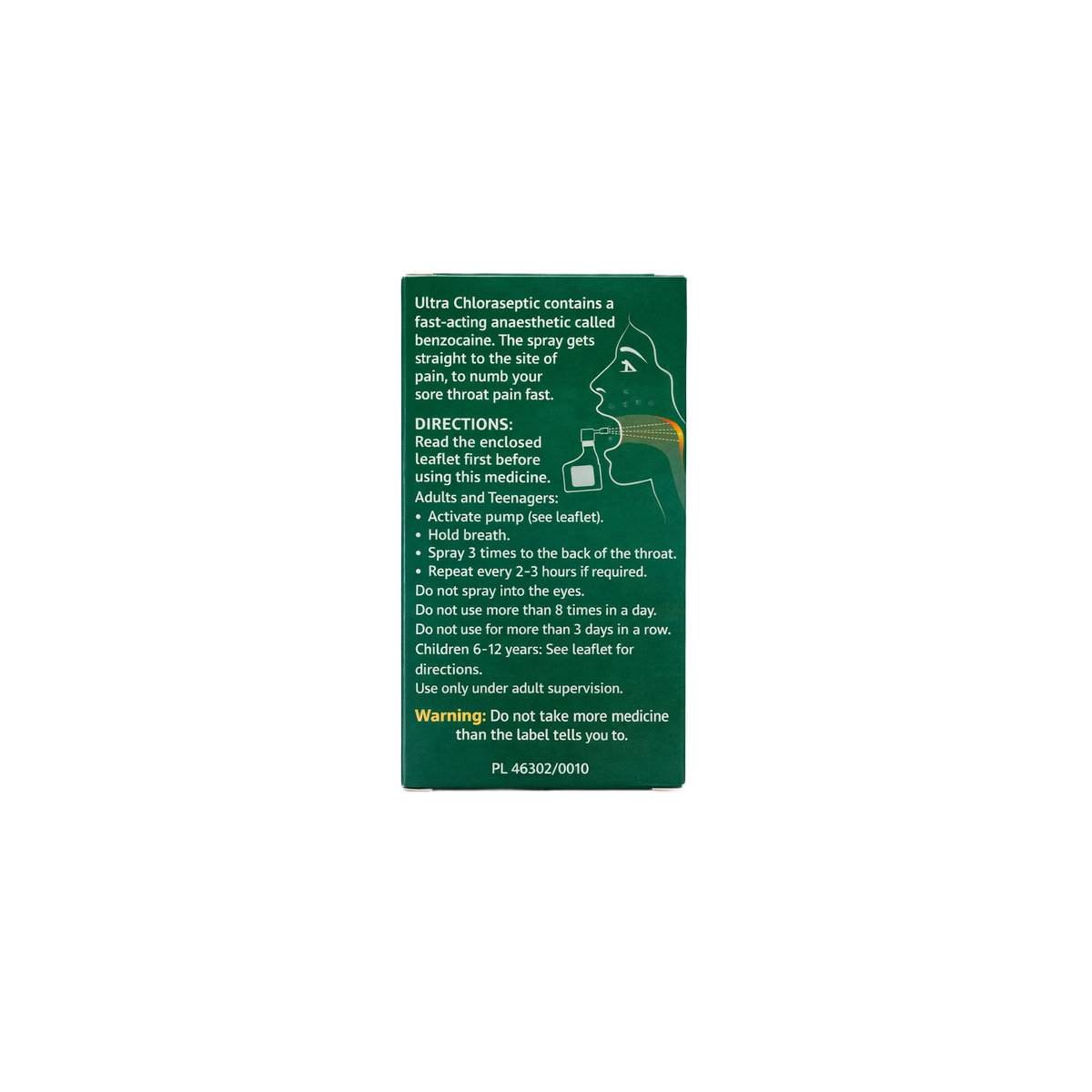 Ultra Chloraseptic Anaesthetic Throat Spray Mentol- 15ml