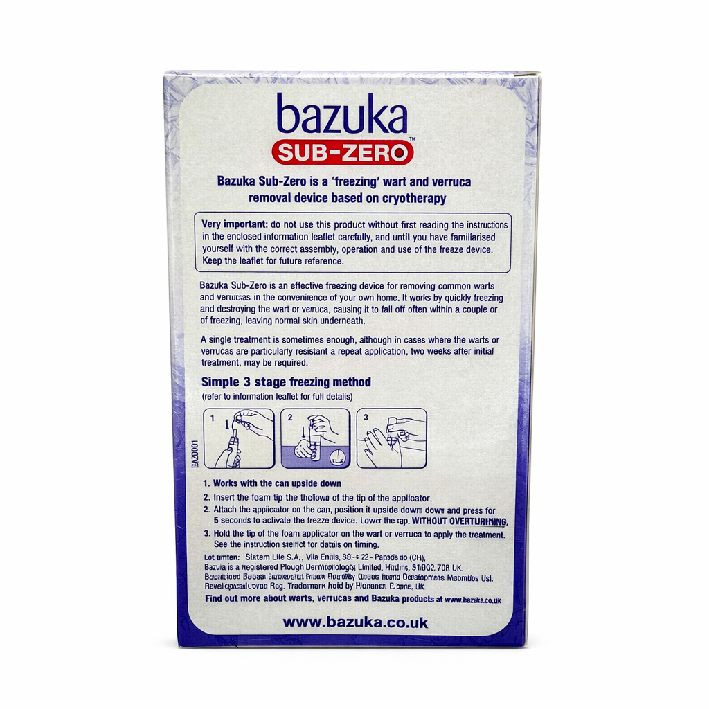 Bazuka Sub-Zero Freeze Treatment